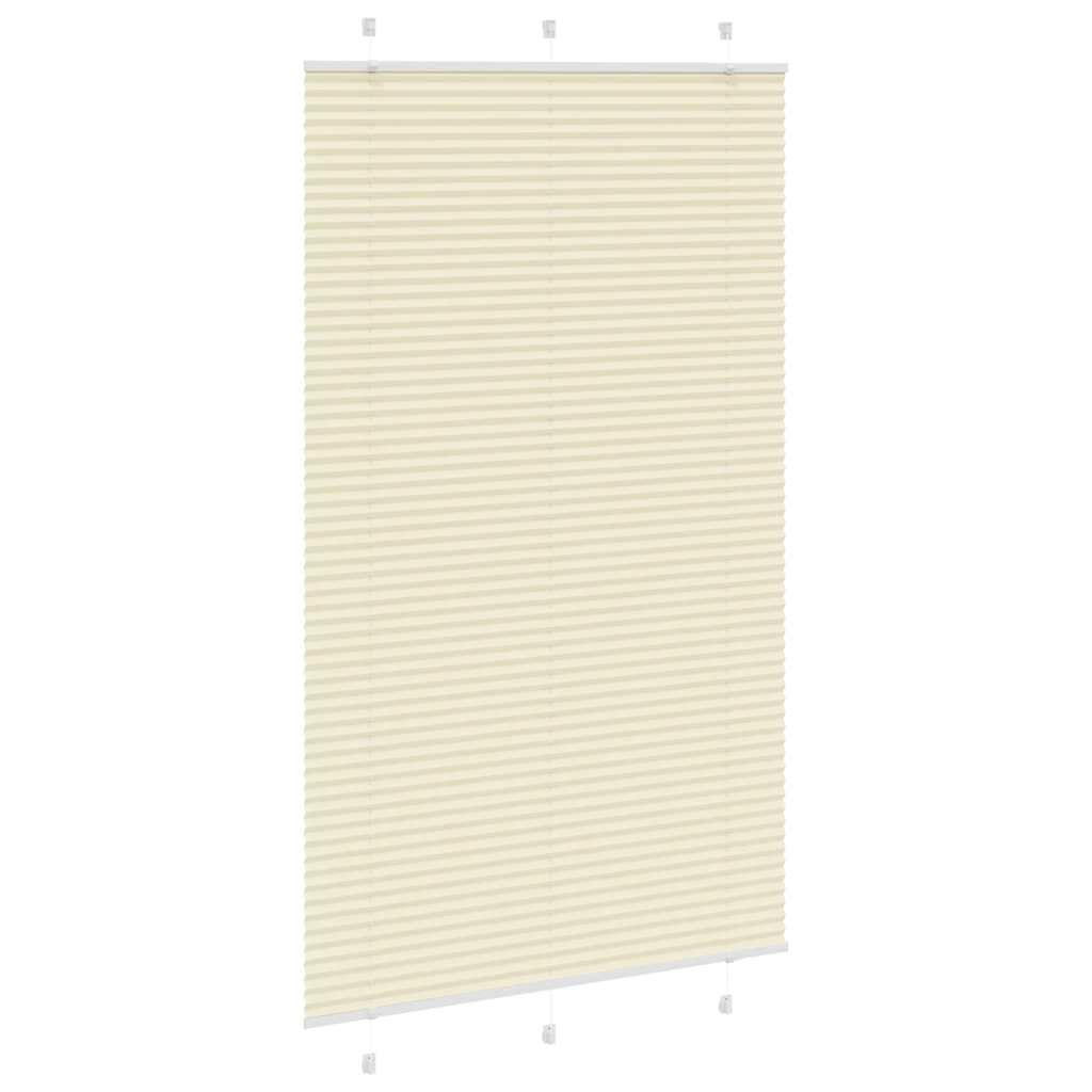 Vidaxx Plissee-Rollo 115x200cm Stoffbreite 114,4cm Polyester Creme