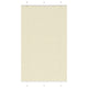 Vidaxx Plissee-Rollo 120x200cm Stoffbreite 119,4cm Polyester Creme