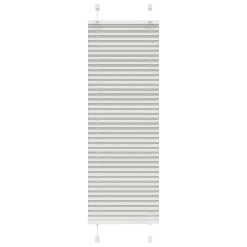 Vidaxx Plissee-Rollo 40x100 cm Stoffbreite 39,4 cm Hellgrau