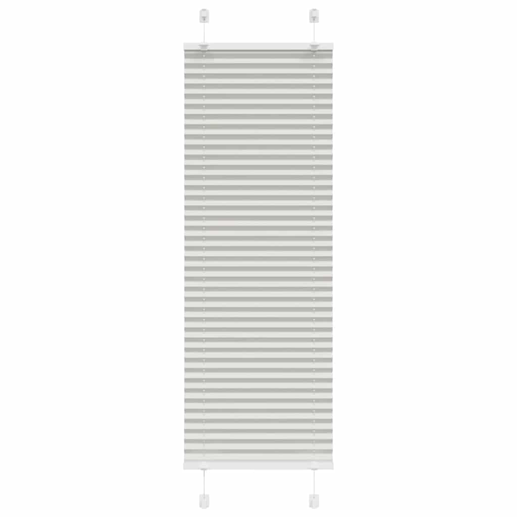 Vidaxx Plissee-Rollo 45x100 cm Stoffbreite 44,4 cm Hellgrau