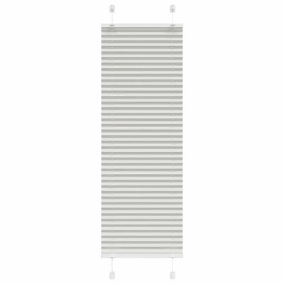 Vidaxx Plissee-Rollo 45x100 cm Stoffbreite 44,4 cm Hellgrau