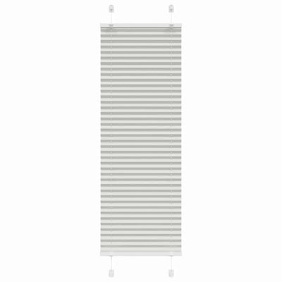 Vidaxx Plissee-Rollo 50x100 cm Stoffbreite 49,4 cm Hellgrau