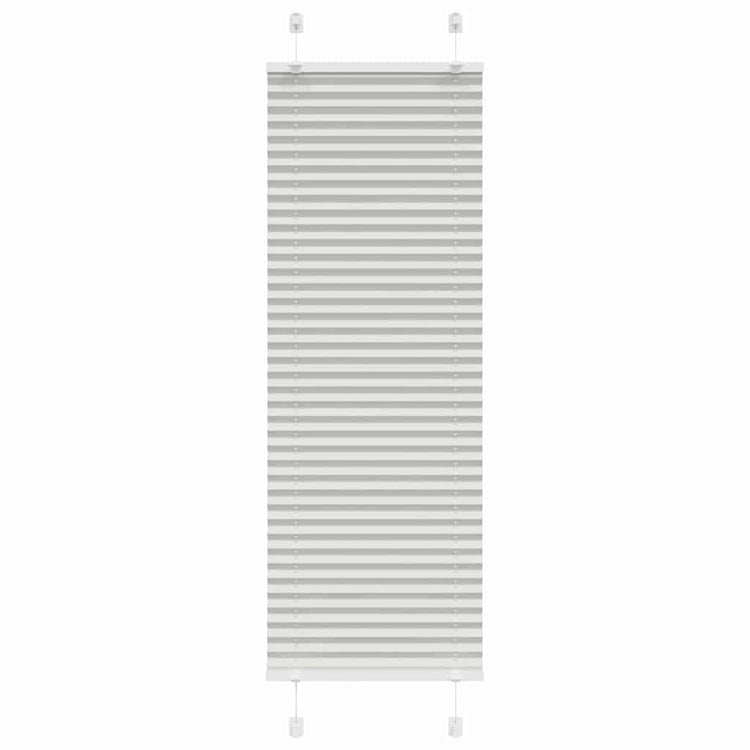 Vidaxx Plissee-Rollo 50x100 cm Stoffbreite 49,4 cm Hellgrau