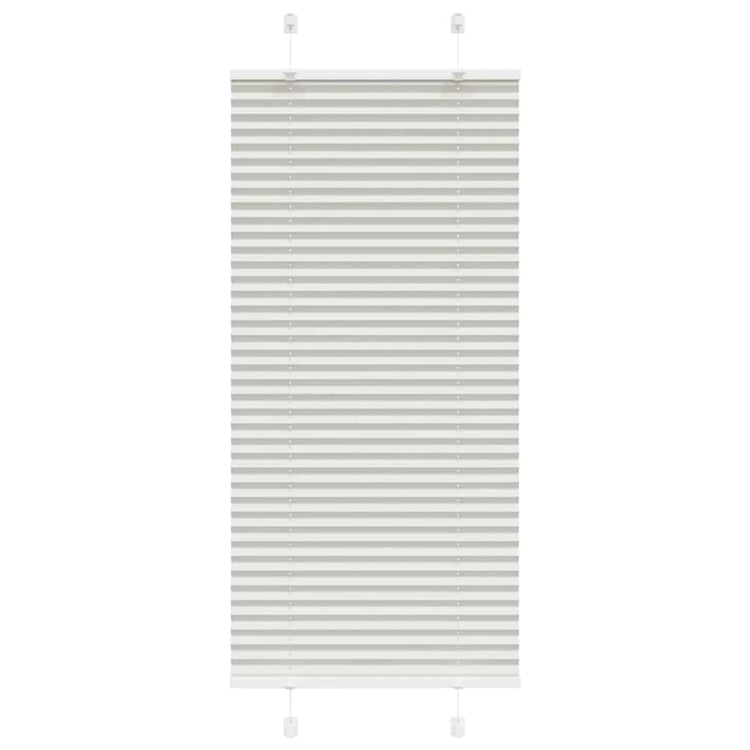 Vidaxx Plissee-Rollo 55x100 cm Stoffbreite 54,4 cm Hellgrau