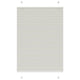 Vidaxx Plissee-Rollo 100x100 cm Stoffbreite 99,4 cm Polyester