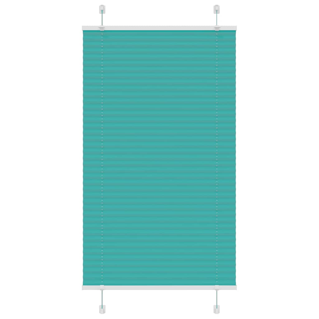 Vidaxx Plissee-Rollo 75x100 cm Stoffbreite 74,4 cm Petrolgrün