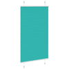 Vidaxx Plissee-Rollo 80x100 cm Stoffbreite 79,4 cm Petrolgrün