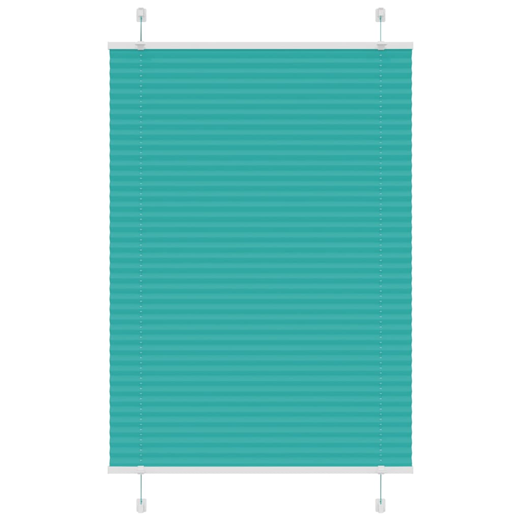Vidaxx Plissee-Rollo 95x100 cm Stoffbreite 94,4 cm Petrolgrün
