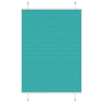 Vidaxx Plissee-Rollo 100x100 cm Stoffbreite 99,4 cm Petrolgrün