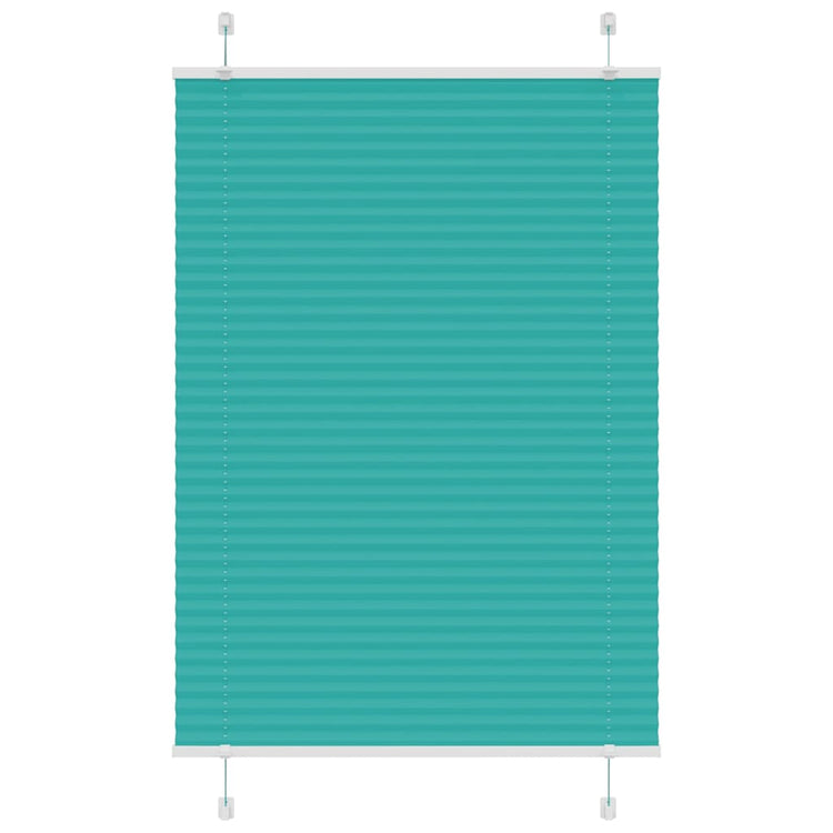 Vidaxx Plissee-Rollo 100x100 cm Stoffbreite 99,4 cm Petrolgrün