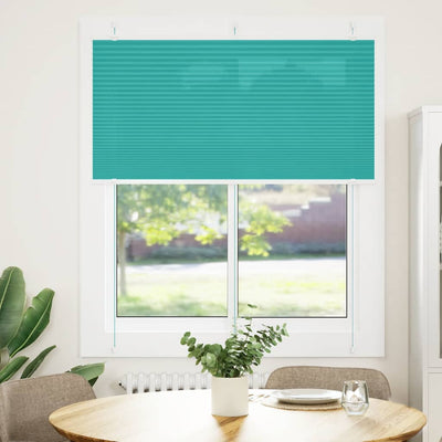 Vidaxx Plissee-Rollo 115x100cm Stoffbreite 114,4cm Petrolgrün