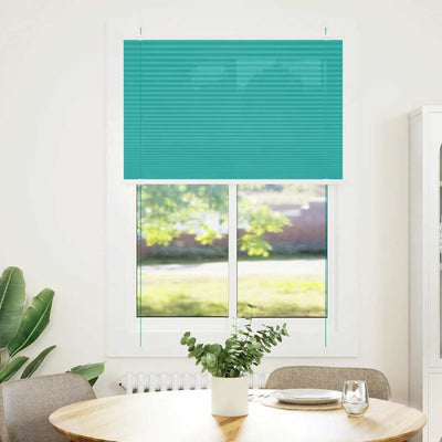 Vidaxx Plissee-Rollo 90x150 cm Stoffbreite 89,4 cm Petrolgrün