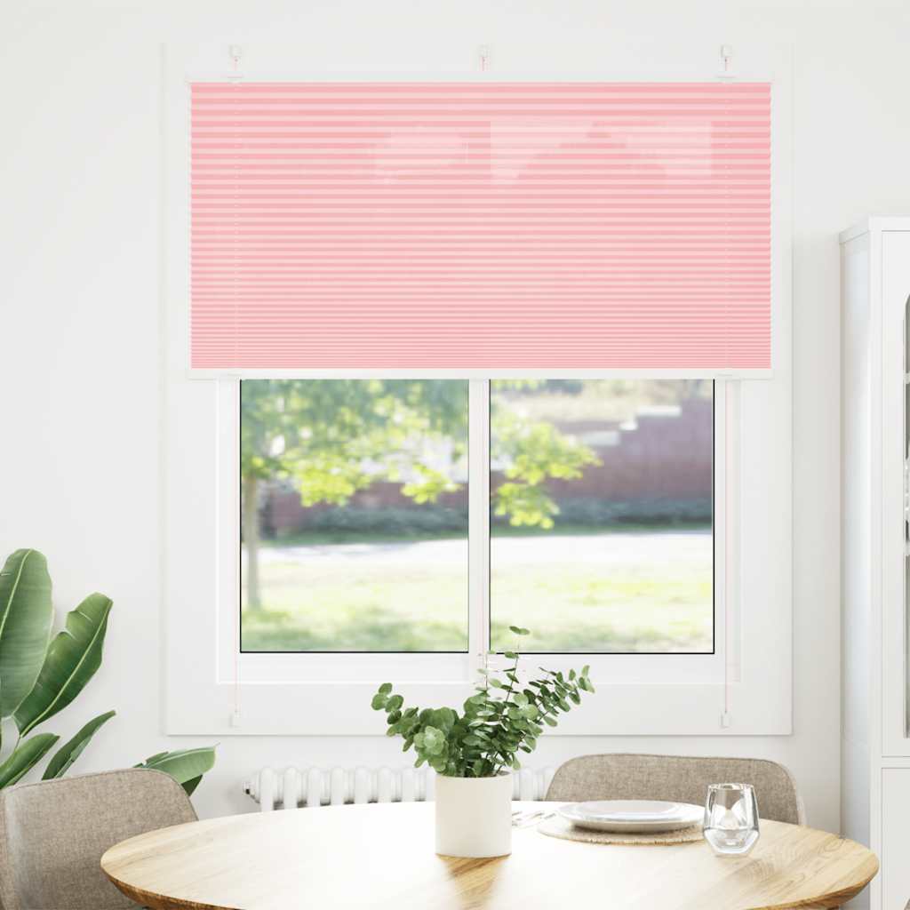 Vidaxx Plissee-Rollo 115x100cm Stoffbreite 114,4cm Polyester Pink