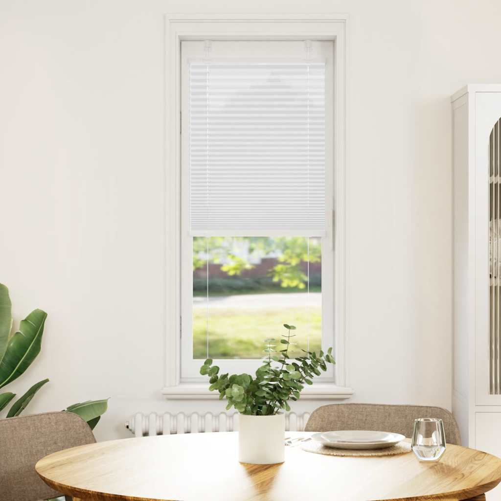 Vidaxx Plissee-Rollo 40x100 cm Stoffbreite 39,4 cm Polyester weiß