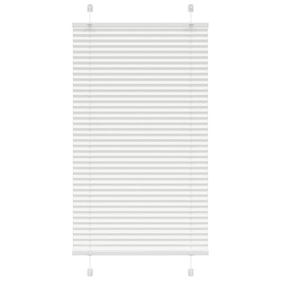 Vidaxx Plissee-Rollo 75x100 cm Stoffbreite 74,4 cm Polyester weiß