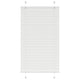 Vidaxx Plissee-Rollo 75x100 cm Stoffbreite 74,4 cm Polyester weiß