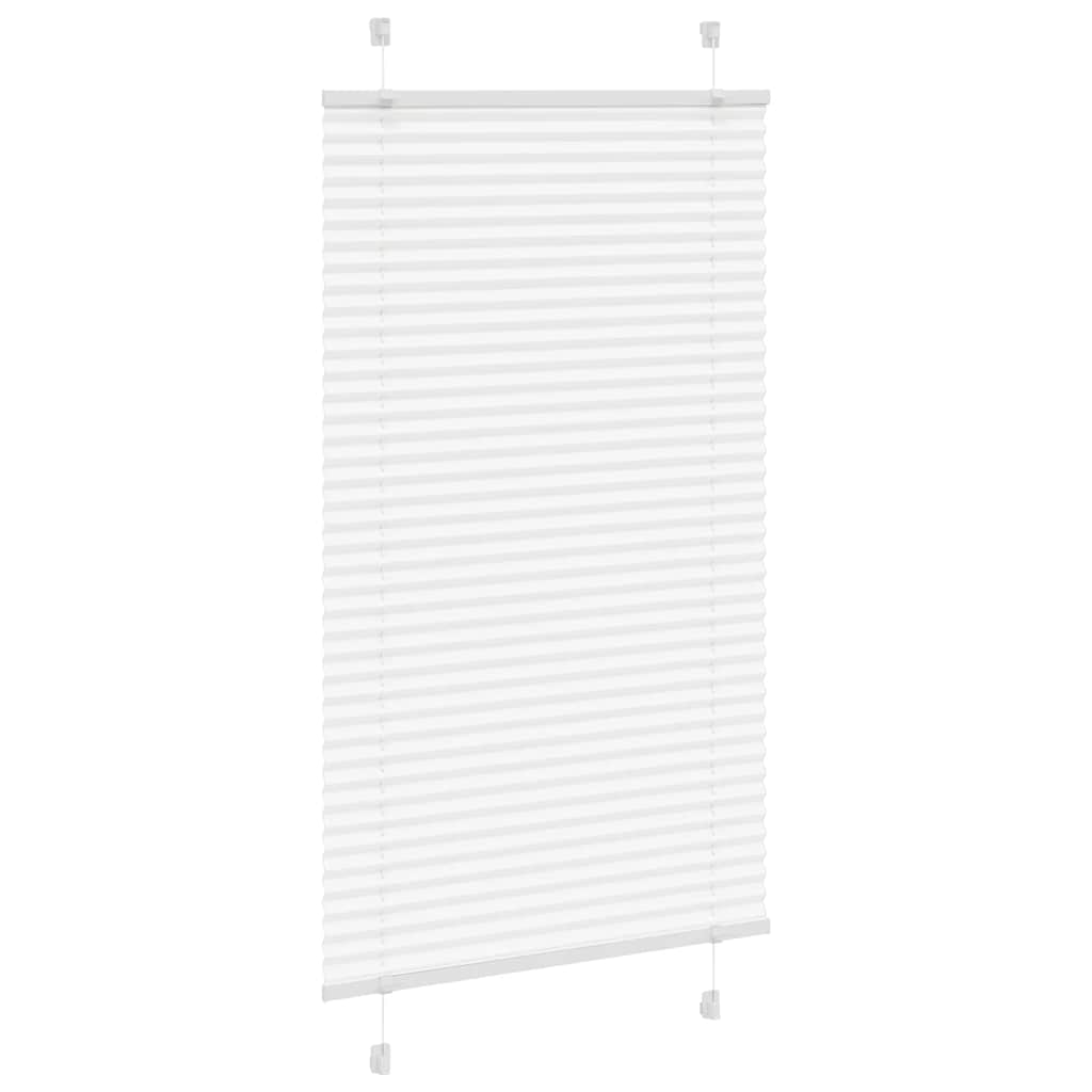 Vidaxx Plissee-Rollo 75x100 cm Stoffbreite 74,4 cm Polyester weiß
