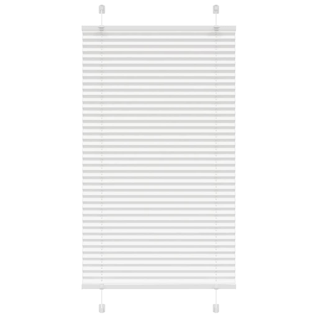 Vidaxx Plissee-Rollo 80x100 cm Stoffbreite 79,4 cm Polyester weiß