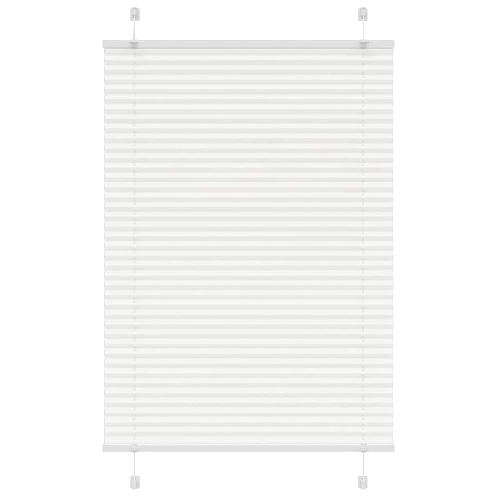 Vidaxx Plissee-Rollo 85x100 cm Stoffbreite 84,4 cm Polyester weiß
