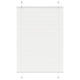 Vidaxx Plissee-Rollo 85x100 cm Stoffbreite 84,4 cm Polyester weiß