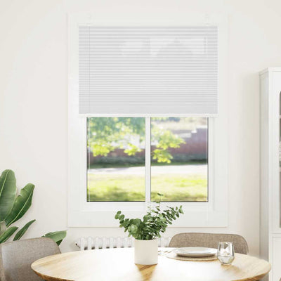 Vidaxx Plissee-Rollo 85x100 cm Stoffbreite 84,4 cm Polyester weiß