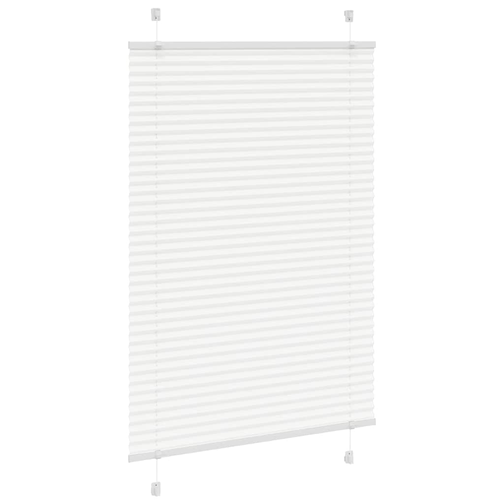 Vidaxx Plissee-Rollo 85x100 cm Stoffbreite 84,4 cm Polyester weiß
