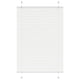 Vidaxx Plissee-Rollo 100x100 cm Stoffbreite 99,4 cm Polyester weiß