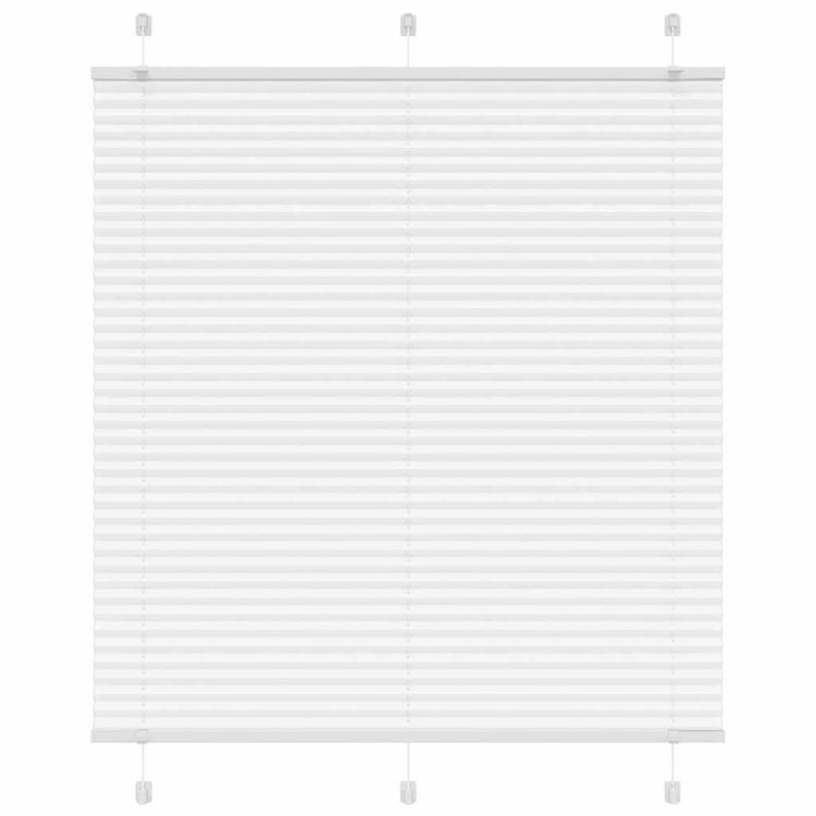 Vidaxx Plissee-Rollo 120x100cm Stoffbreite 119,4cm Polyester weiß