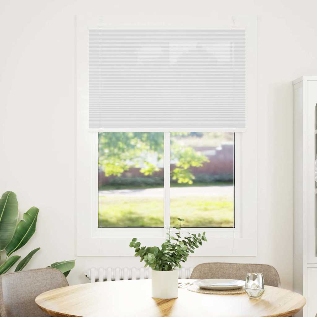 Vidaxx Plissee-Rollo 85x150 cm Stoffbreite 84,4 cm Polyester weiß