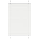 Vidaxx Plissee-Rollo 95x150 cm Stoffbreite 94,4 cm Polyester weiß