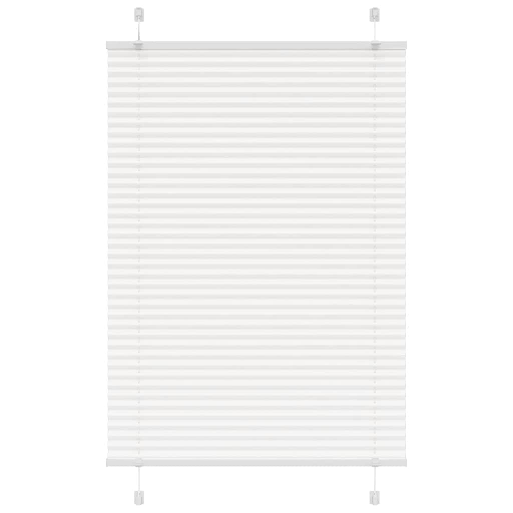 Vidaxx Plissee-Rollo 100x150 cm Stoffbreite 99,4 cm Polyester weiß