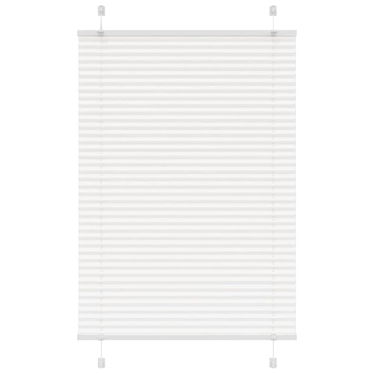 Vidaxx Plissee-Rollo 100x150 cm Stoffbreite 99,4 cm Polyester weiß