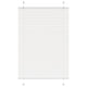 Vidaxx Plissee-Rollo 100x150 cm Stoffbreite 99,4 cm Polyester weiß