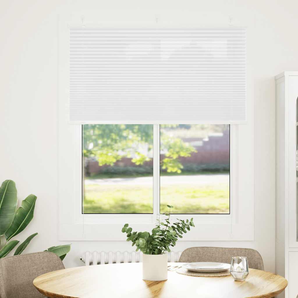 Vidaxx Plissee-Rollo 110x150 cm Stoffbreite 109,4 cm Polyester weiß