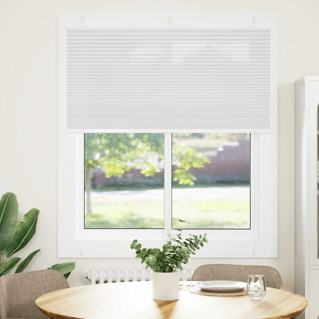 Vidaxx Plissee-Rollo 120x150 cm Stoffbreite 119,4 cm Polyester weiß