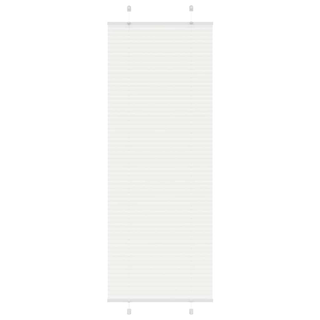 Vidaxx Plissee-Rollo 80x200 cm Stoffbreite 79,4 cm Polyester weiß