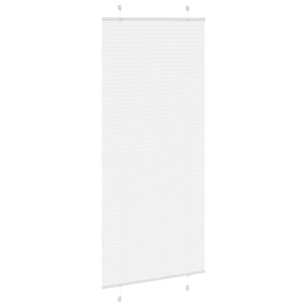 Vidaxx Plissee-Rollo 90x200 cm Stoffbreite 89,4 cm Polyester weiß