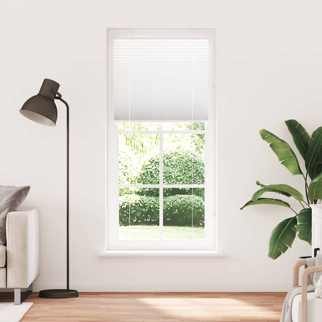 Vidaxx Plissee-Rollo 95x200 cm Stoffbreite 94,4 cm Polyester weiß