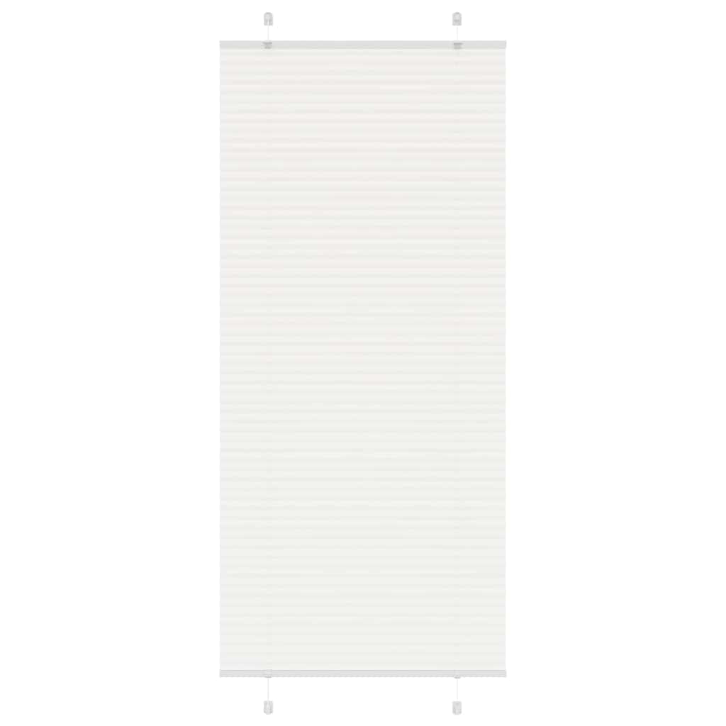 Vidaxx Plissee-Rollo 100x200 cm Stoffbreite 99,4 cm Polyester weiß