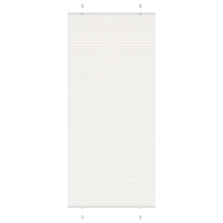 Vidaxx Plissee-Rollo 100x200 cm Stoffbreite 99,4 cm Polyester weiß