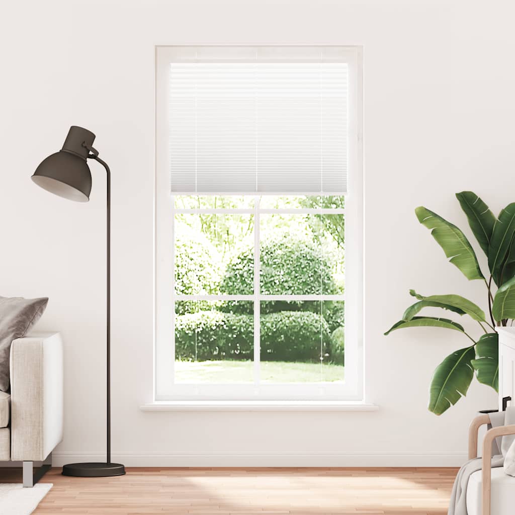 Vidaxx Plissee-Rollo 105x200 cm Stoffbreite 104,4 cm Polyester weiß