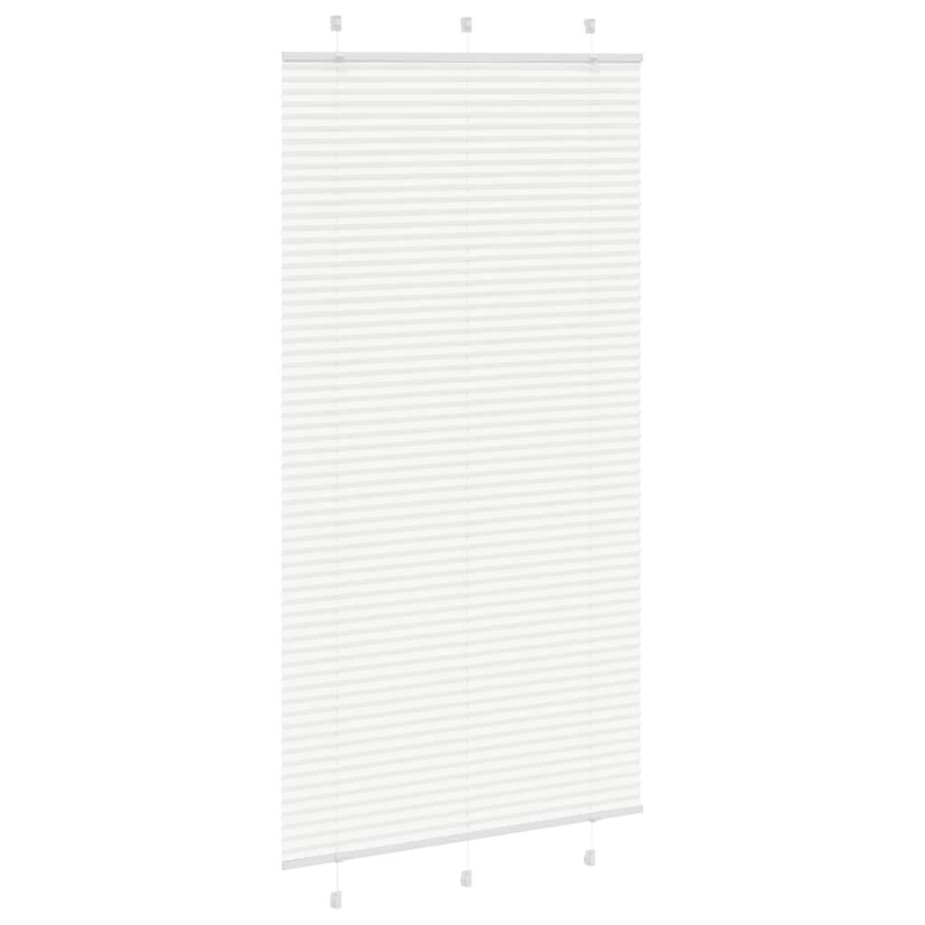 Vidaxx Plissee-Rollo 105x200 cm Stoffbreite 104,4 cm Polyester weiß