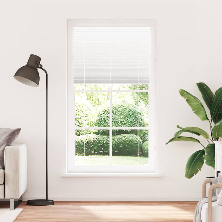 Vidaxx Plissee-Rollo 110x200 cm Stoffbreite 109,4 cm Polyester weiß