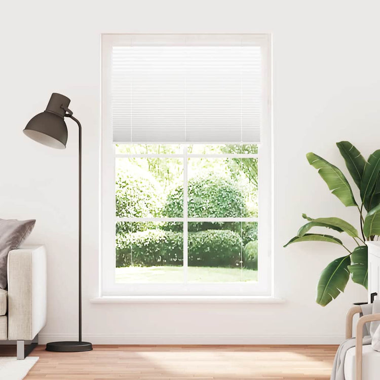 Vidaxx Plissee-Rollo 115x200 cm Stoffbreite 114,4 cm Polyester weiß