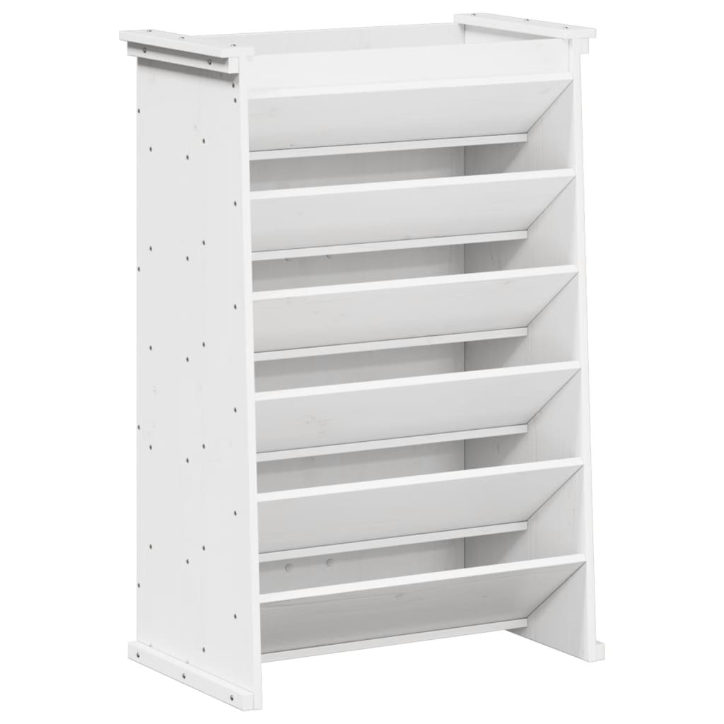Vidaxl Kräuterbox 6-Schicht 69x40x101,5 cm Festkiefer weiß weiß