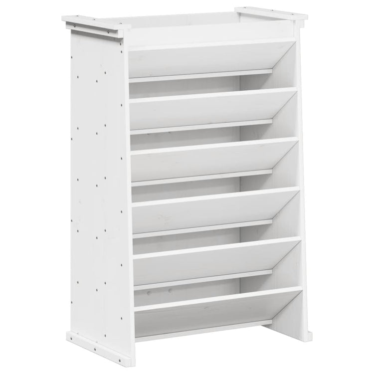 Vidaxl Kräuterbox 6-Schicht 69x40x101,5 cm Festkiefer weiß weiß