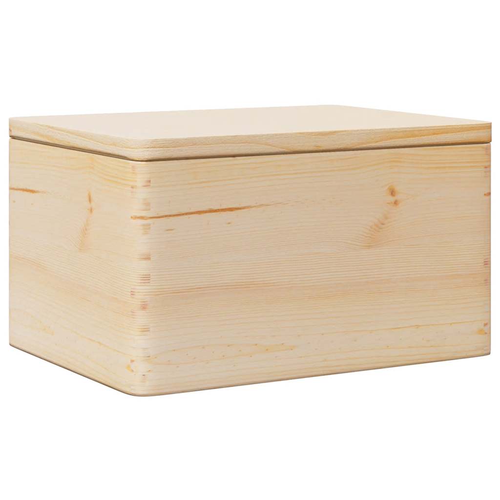 VIDAXL -Holzkiste mit Deckel 40x30x23 cm Festkiefer