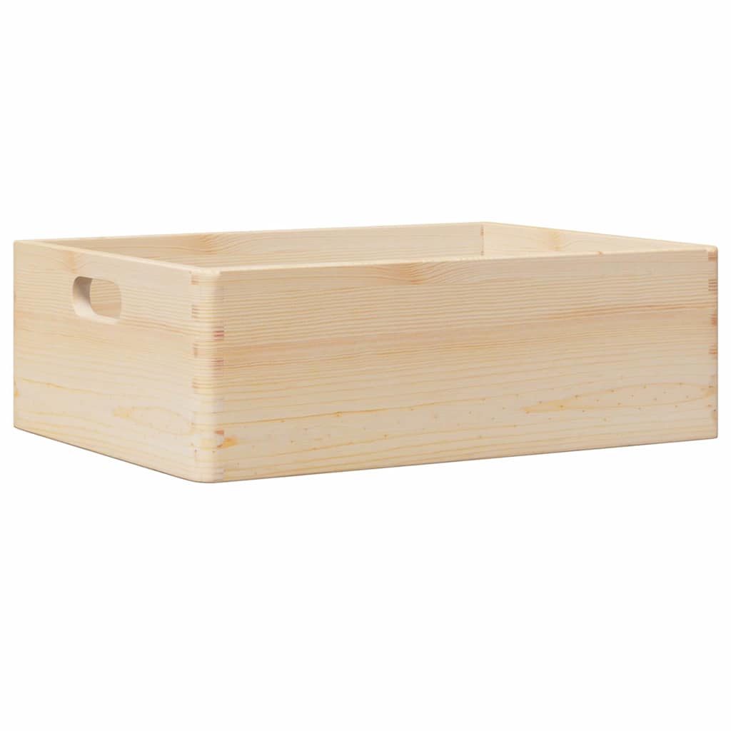 VIDAXL -Holzkiste mit Griffen 40x30x13 cm Festkiefer