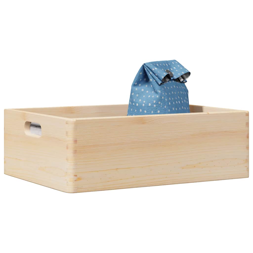 VIDAXL -Holzkiste mit Griffen 40x30x13 cm Festkiefer