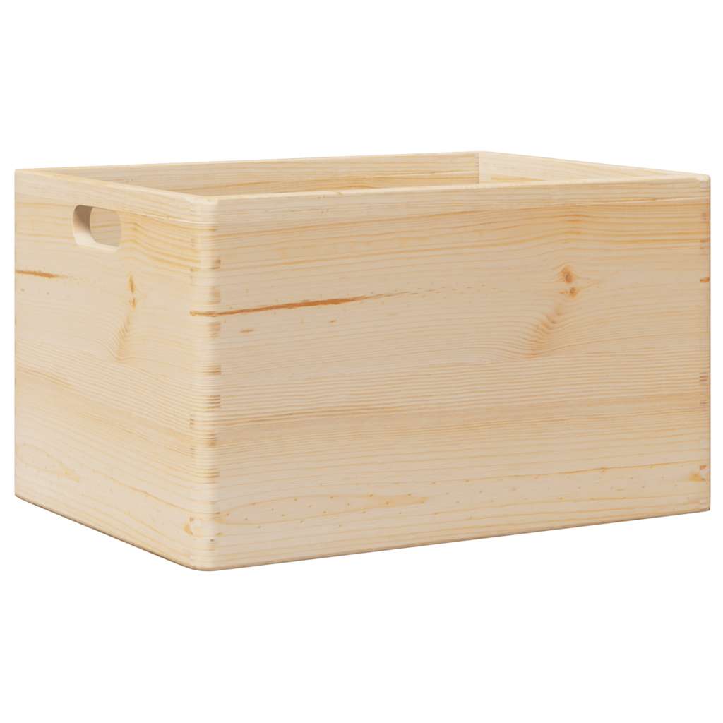 VIDAXL -Holzkiste mit Griffen 40x30x23 cm Festkiefer